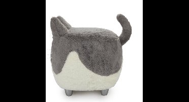 Balvi Poes Kinderkruk - Grijs/wit