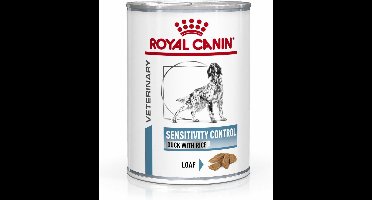 Royal Canin Sensitivity Control - Dieetvoeding volwassen hond gevoelig voor bepaalde voedingsstoffen 12 x 420 gram blikjes - Kip - Rijst