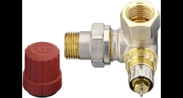 Danfoss Thermostatische radiatorafsluiter 3/8 dubbel haaks LI Kvs 0,65 m3 h RA N10
