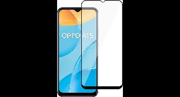 Screenprotector geschikt voor Oppo A15 - Glas Full Screen