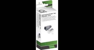 Quadrios RJ-45 connectorset CAT 6 1906C166 Stekker, recht Aantal polen (sensoren) 8P8C Grijs 25 stuk(s)