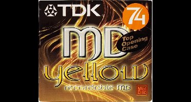 TDK 74 MD Yellow recordable minidisc