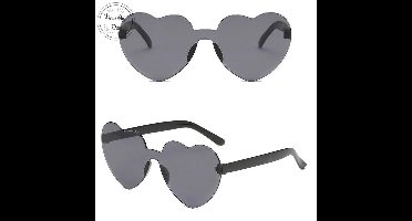 New Age Devi - Zonnebril Hart Vorm - Summer Love - Zwart