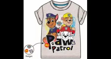 Paw Patrol T-shirt- grijs - Maat 116 cm / 6 jaar
