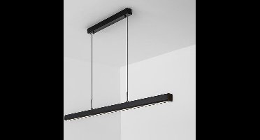 Groenovatie LED Linear Hangarmatuur - 48W - 120cm - Mat Zwart - Warm Wit