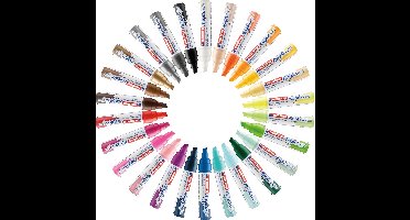 edding 5000 acrylstiften breed - alle 26 kleuren acrylstiften - beitelpunt 5-10 mm - acrylverf voor schilderen op canvas, hout, etc. - acrylstiften, watervast