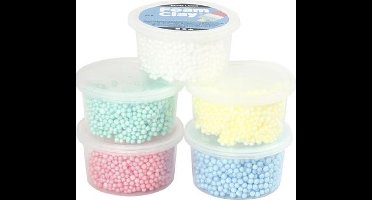 Creativ Company Foam Clay Extra Large, Diverse Kleuren, 25 gr, 5 Doosje
