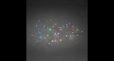 Konstsmide 6333-590 Micro-lichtketting Binnen werkt op het lichtnet Aantal lampen 50 LED Meerkleurig Verlichte lengte: 4.9 m