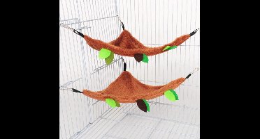 Hiden - Hamster Hangmat - Hangmat – Dierenaccessoires - Bruin