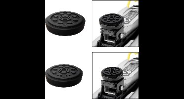 Deuba® Set van Rubberen Pad Universeel en Universeel XL voor Autokrik Hefbrug