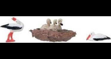 Faller - Storks Figurine set with mini sound effect - FA180239 - modelbouwsets, hobbybouwspeelgoed voor kinderen, modelverf en accessoires