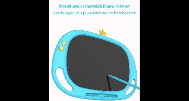 13" LCD Teken en schrijfscherm - tablet voor kinderen - speelgoed - cadeau voor kinderen - school- studie- blauw - extra stylus - extra pen en batterij .