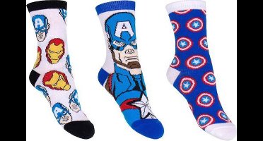 Marvel Avengers Captain America - sokken - pack 2 - 3 pack - maat 23-26