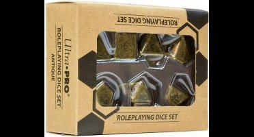 Ultra Pro - heavy metal antique brass polydice set