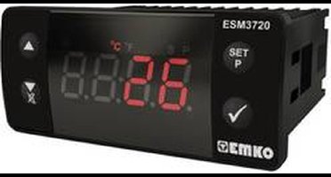 Emko ESM-3720 Tweestanden- en PID-regelaar Temperatuurregelaar Pt100 -50 tot 400 °C Relais 16 A (l x b x h) 65 x 76 x 3