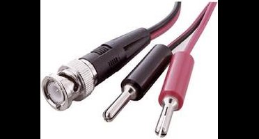 VOLTCRAFT BNC-meetsnoer 0.80 m Zwart, Rood