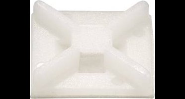 TRU COMPONENTS Bevestigingssokkel 543234 Bundel-Ø (bereik) 17 mm (max) 4-voudige invoeging Transparant 50 stuk(s)