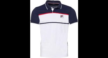 Fila Poloshirt Anton Junior Wit Navy