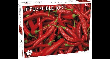 Tactic Impuzzlible: Red Hot Chili Peppers – Puzzel – 1000 stukjes – Extreme Patroonuitdaging – Strak en Rustgevend Ontwerp – Hoogwaardige Scandinavische Kwaliteit