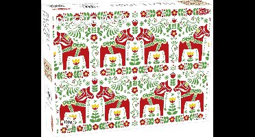 Tactic Folk Art Pattern – Puzzel – 1000 stukjes – Traditioneel Decoratief Ontwerp – Strak en Rustgevend Ontwerp – Hoogwaardige Scandinavische Kwaliteit