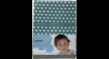 Katoen wieglaken - Kleur Jade - 75x100 cm