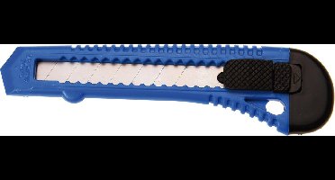 BGS - Afbreekmes - Snijmes - Tape mes - Scherp - Blauw - Universeel - 18mm - extra hoge korting - BGS7980