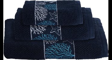 Marine Business Ibiza blauwe Handdoekset (3 stuks)