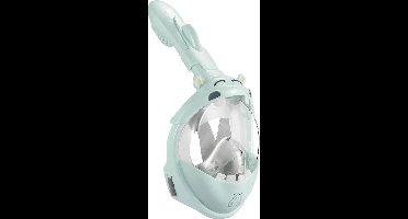 Atlantis Hippo Snorkelmasker - Snorkel - Duikbril - Snorkelset - Full Face Masker - Kinderen - Blauw