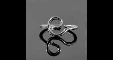 Gading® Dames Ring met letter "E"- vrouwen zilverkleurig letter Ringen- Vriendschapsring - Relatie Ringen