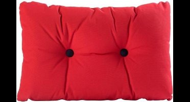 ARC Marine rood Kussen met blauwe Knopen 55 x 35 cm