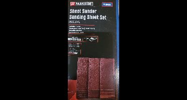 Schuurpapierset - Vlakschuurpapier Korrelgrootte: 60/120/240 (elk 6 bladen) - Gebruik: hout - 18 delig - Multischuurmachine -  Geschikt voor gangbare multischuurmachines