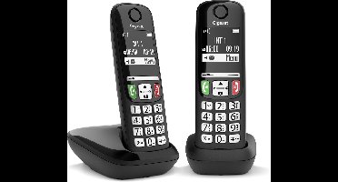 Gigaset E270 Duo DECT-telefoon Nummerherkenning Zwart