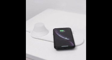 Yeelight LED Nachtlamp - Warm Wit Licht - 15W Quick Charge Draadloze Telefoon Oplader - Fast Wireless Charging