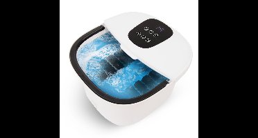 Niceey Massage Voetenbad XXL – Elektrisch Voetbad met massage – 10 Massage Rollers – Tot 48°C - Infrarood Voetmassage - 12L - Wit