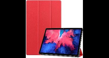 Hoes Geschikt voor Lenovo Tab P11 Pro hoes - Hoes Geschikt voor Lenovo Tab P11 Pro bookcase Rood - Trifold tablethoes smart cover - hoes Hoes Geschikt voor Lenovo Tab P11 Pro 11.5 inch - Ntech