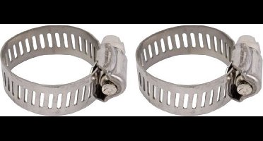 Talen Tools - Slangklemmen - RVS - 16-25 mm - 2 stuks