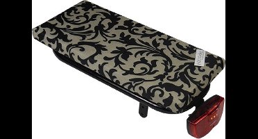 HOOODIE Cushie - Fietskussen Bagagedrager - Decoration - Grijsgroen - Zwart - Kussentje fietsstoeltje