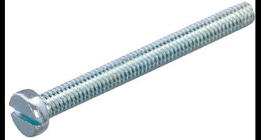 Hoenderdaal metaalschroef gegalv.ck.   m6 x 16 mm   din 84  - doos à 200 stuks