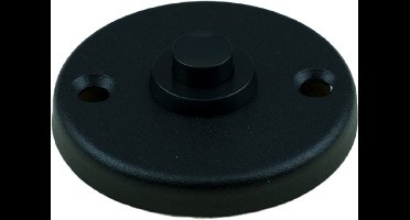 Ami 3 RH beldrukker aluminium rond rozet zwart 739310