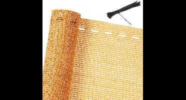 Detex Balkonscherm 1.4 x10m – 50 Kabelbinders/UV-Bestendig - Beige