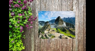 Tuin decoratie ruïnestad in Peru - 40x30 cm - Tuindoek