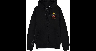 Naruto - Front & Back Print Vest met capuchon - XL - Zwart