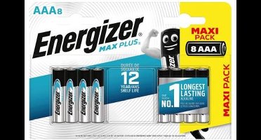 Energizer Max Plus - AAA Batterij - 8 stuks