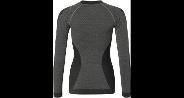 Falcon Dames Thermoshirt - Grijs/Zwart - Maat XL