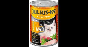 Julius K9 - Kattenvoer - Blikvoer - Natvoer - Adult - Kalkoen - 10 x 415g