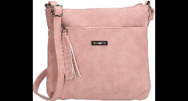 Beagles La Costera Crossbody Schoudertas met Handige Ritsvakken - Dames Tas - Roze