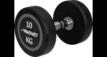 Avento Dumbbell - Halter 10 kg - Zwart/Staal