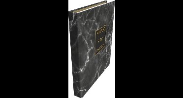 Ringband Classy Black - A4 - 4-rings - rug breedte 3,4cm - omslagdikte 1,6mm - K-22105