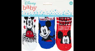 3 paar Baby - Sokjes - maat 0/6 Maanden - Mickey Mouse - Disney