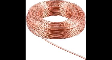 Luidsprekerkabel CCA 2 x 1,5mm2 - Transparant - 50 meter